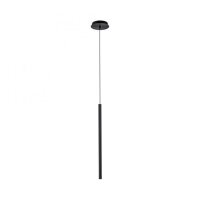 LED Pendelleuchte Schwarz Metall Ø2,5 cm rund dimmbar