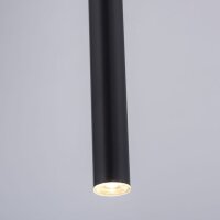 LED Pendelleuchte Schwarz Metall Ø2,5 cm rund dimmbar