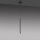 Suspension LED Noir Métal Ø2,5 cm ronde intensité lumineuse variable