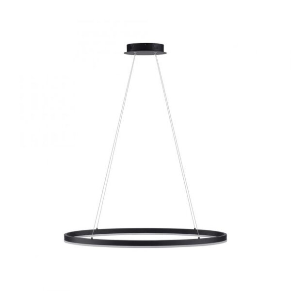 LED Pendelleuchte Anthrazit oval 3000 K L:80 cm dimmbar