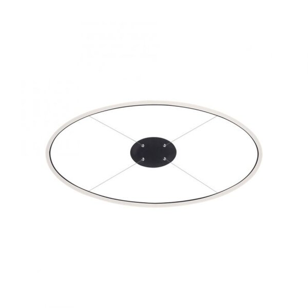 LED Pendelleuchte Anthrazit oval 3000 K L:80 cm dimmbar