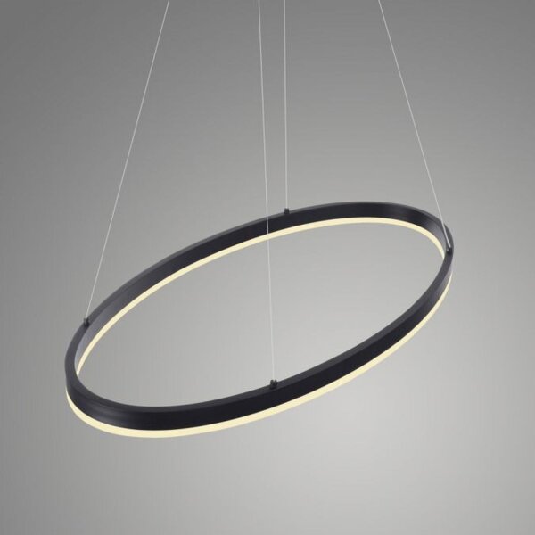 LED Pendelleuchte Anthrazit oval 3000 K L:80 cm dimmbar