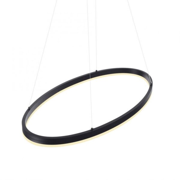 LED Pendelleuchte Anthrazit oval 3000 K L:80 cm dimmbar
