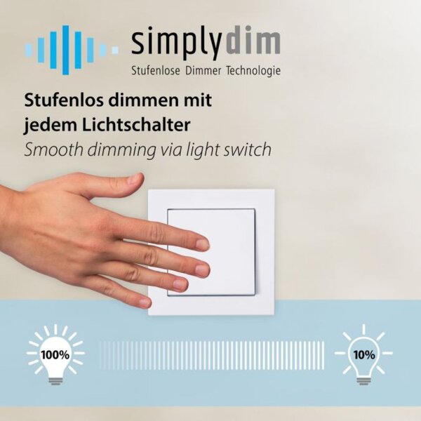 LED Pendelleuchte Anthrazit oval 3000 K L:80 cm dimmbar