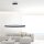 LED Pendelleuchte Anthrazit oval 3000 K L:80 cm dimmbar