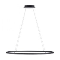 Suspension LED Anthracite ovale 3000 K 118 cm...