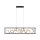 LED Hängelampe Schwarz Gold Metall L:110 cm dimmbar