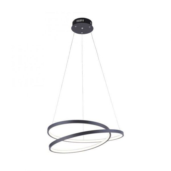 LED Pendelleuchte Schwarz B:55 cm 4000 lm dimmbar