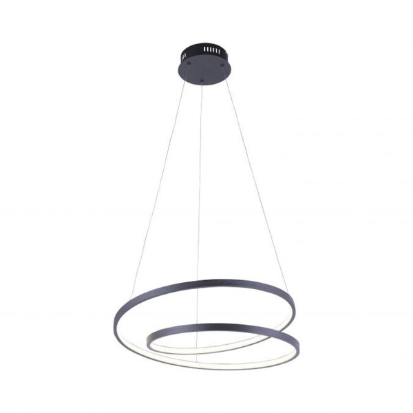 LED Pendelleuchte Schwarz B:55 cm 4000 lm dimmbar
