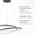 LED Pendelleuchte Schwarz B:55 cm 4000 lm dimmbar