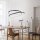 LED Pendelleuchte Schwarz B:55 cm 4000 lm dimmbar