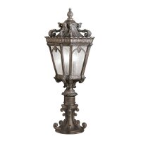 Lampe dallée Aluminium antique H:67cm Jardin Terrasse