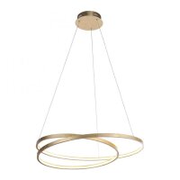 LED Pendelleuchte in Blattgold L:72 cm 3000 K dimmbar