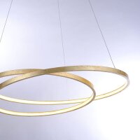 LED Pendelleuchte in Blattgold L:72 cm 3000 K dimmbar
