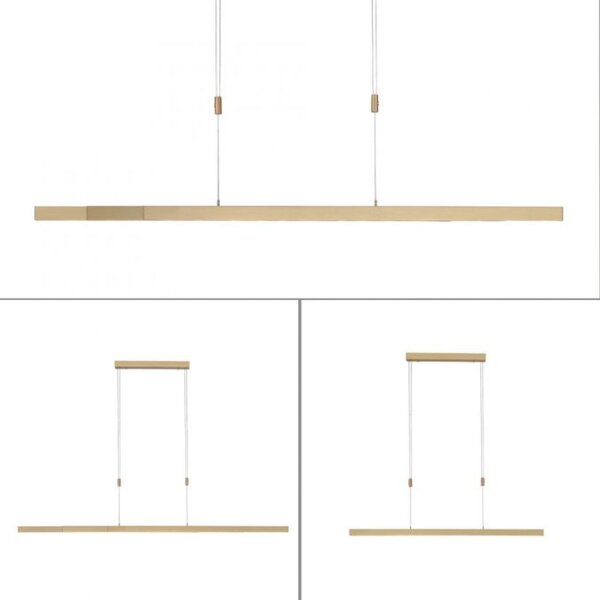 Dimmbare LED Pendelleuchte Touch 4680 lm in Messing