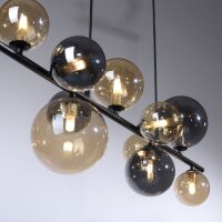 Lampe à suspendre gris fumée ambre G9 3000...