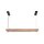 LED Pendelleuchte Holz Fernbedienung L:120 cm dimmbar