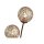 Stehlampe groß Metall Rostbraun Gold 181,2 cm G9 6-flmg