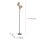 Stehlampe groß Metall Rostbraun Gold 181,2 cm G9 6-flmg