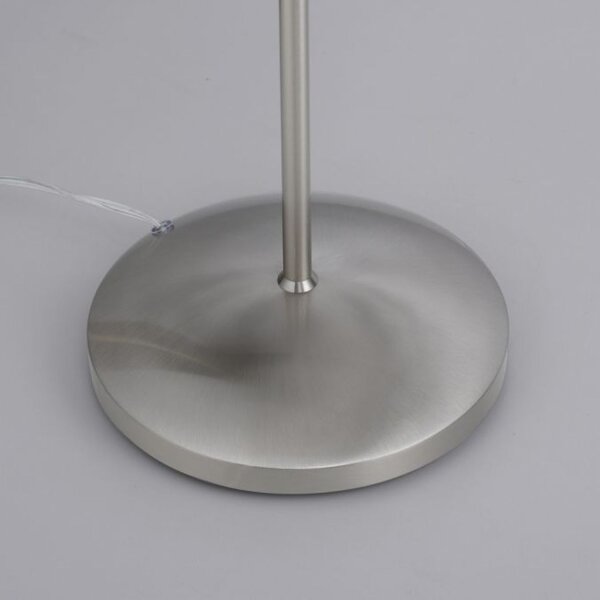 Verstellbare Stehleuchte in Silber Dimmer Glas 163 cm