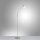 Verstellbare Stehleuchte in Silber Dimmer Glas 163 cm