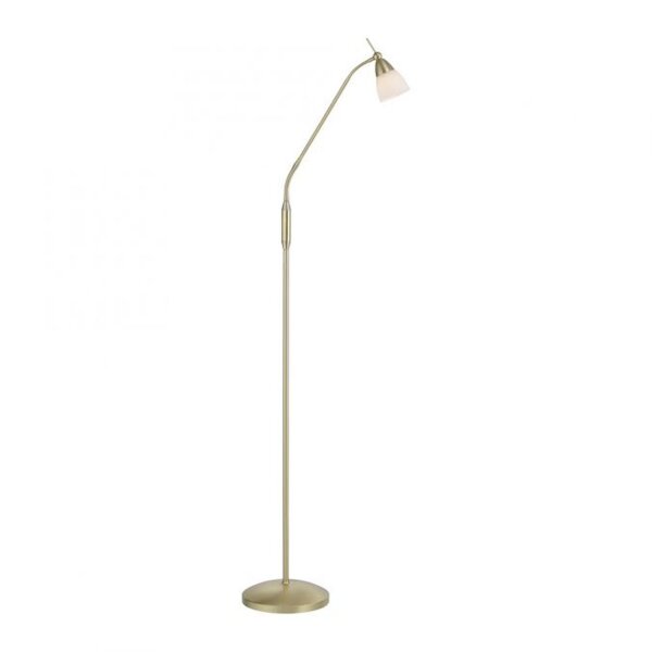 Verstellbare Stehleuchte in Messing Dimmer Glas 163 cm