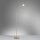 Verstellbare Stehleuchte in Messing Dimmer Glas 163 cm