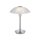 LED Tischleuchte dimmbar in Silber Alabasterglas 28 cm