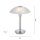 LED Tischleuchte dimmbar in Silber Alabasterglas 28 cm