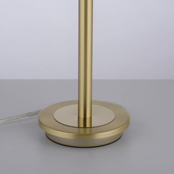 LED Tischleuchte dimmbar in Messing Alabasterglas 3 W
