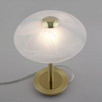 LED Tischleuchte dimmbar in Messing Alabasterglas 3 W