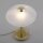 LED Tischleuchte dimmbar in Messing Alabasterglas 3 W