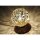 Landhaus Tischlampe Metall Rostbraun Gold 12,5 cm G9