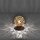 Landhaus Tischlampe Metall Rostbraun Gold 12,5 cm G9