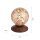 Landhaus Tischlampe Metall Rostbraun Gold 12,5 cm G9