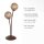 Rustikale Tischlampe Metall Rostbraun Gold 52 cm 2-flmg