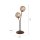Rustikale Tischlampe Metall Rostbraun Gold 52 cm 2-flmg