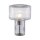 Dekorative Tischleuchte Riffelglas E27 35 cm Pilz rund