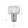 Dekorative Tischleuchte Riffelglas E27 35 cm Pilz rund