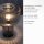 Lampe de table décorative verre fumé E27 35 cm champignon rétro