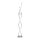 LED Stehleuchte Wellen in Stahl dimmbar 53 W 140 cm