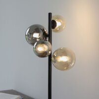 Tischlampe Rauchgrau Bernstein 48 cm G9 3000 K Glas