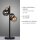 Lampe de table gris fumée ambre 48 cm G9 3000 K verre