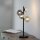 Lampe de table gris fumée ambre 48 cm G9 3000 K verre