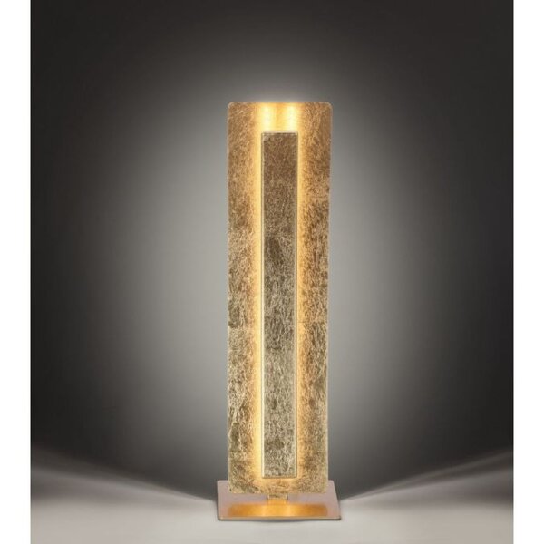 Elegante LED Tischlampe warmweiß 40,5 cm in Blattgold