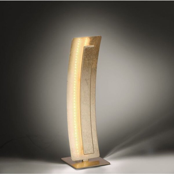 Elegante LED Tischlampe warmweiß 40,5 cm in Blattgold