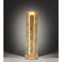 Elegante LED Tischlampe warmweiß 40,5 cm in Blattgold