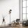 Lampadaire gris fumée ambre verre 155 cm G9 2100 lm