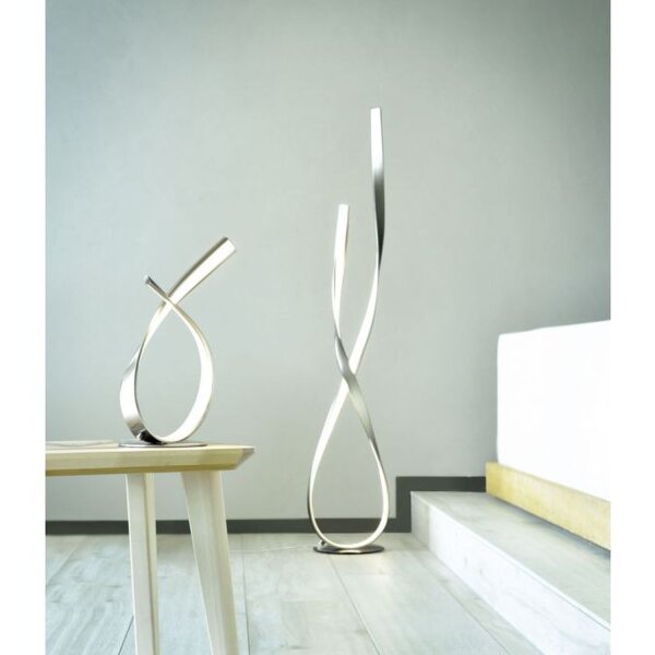 Lampe de table LED élégante en acier 3000 K 11 W à intensité variable
