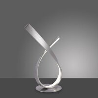 Lampe de table LED élégante en acier 3000 K...